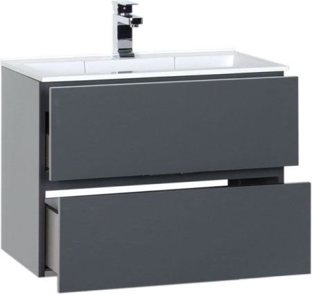 Тумба с раковиной Aquanet Алвита 70 серый антрацит, артикул 00213093