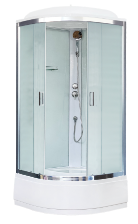 Душевая кабина Royal Bath RB 90CK5-WC-CH (белое/матовое)