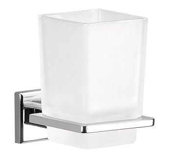Gedy Colorado, настенный стеклянный стакан, цвет хром