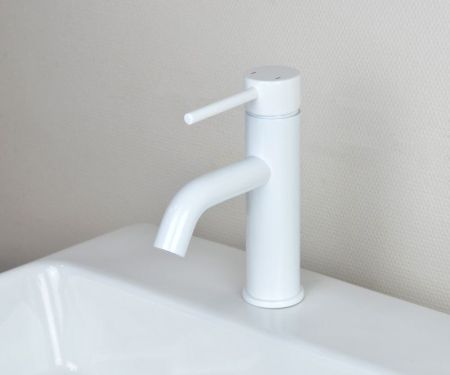 Смеситель для раковины Bronze de Luxe SCANDI 1451W, белый, артикул 1451W