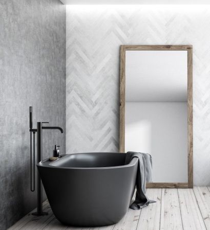 Смеситель для ванны напольный Raiber RPB-010, черный, артикул RPB-010