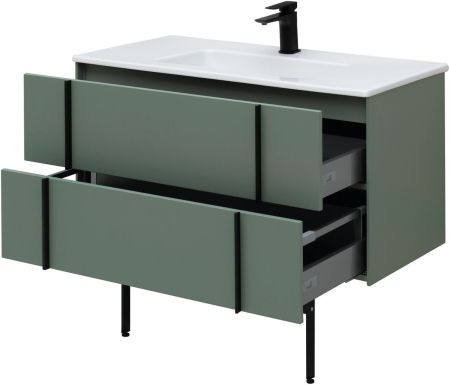 Тумба под раковину Allen Brau Reality 100 1.32007.CGM олива матовый, артикул 1.32007.CGM