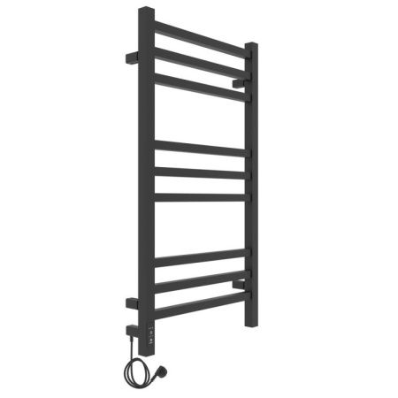 Полотенцесушитель электро "Астор ЧКЧ9 350х700", черный муар, левый