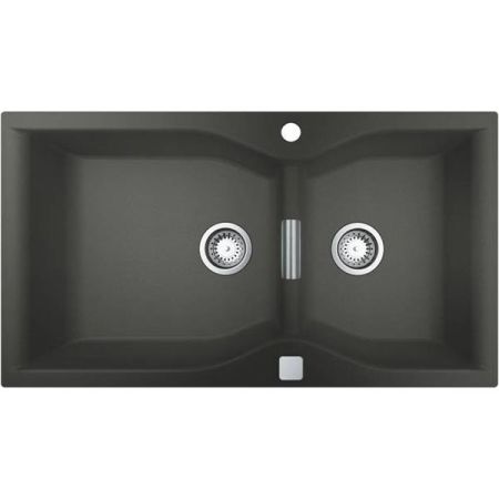 Мойка GROHE K700 с 2 чашами, 900 x 500 мм, серый гранит (31658AT0), артикул 31658AT0