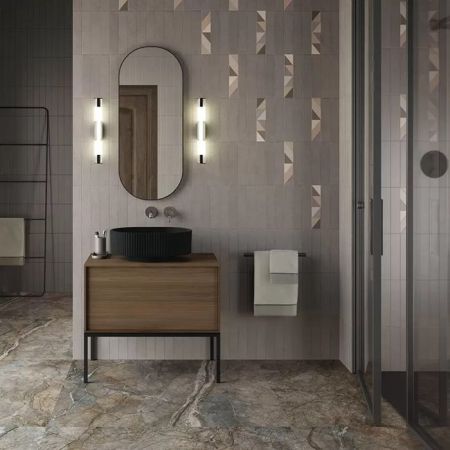 Kerama Marazzi Зеркало CONO овальное 42, черное матовое, артикул CO.mi.P.42\BLK