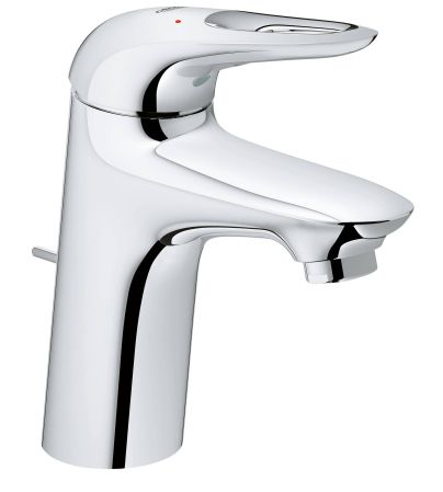 Смеситель для раковины GROHE Eurostyle new с донным клапаном, хром (33558003), артикул 33558003
