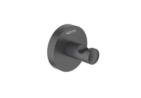 Крючок AQUATEK, матовый черный AQ4201MB ОБЕРОН, артикул AQ4201MB