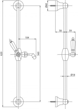 Душевой гарнитур Cezares FIRST-SD-03/24-M Золото