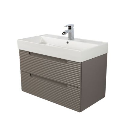 Комплект мебели Visobath Kyoto, 1000 мм, цвет кварцевый матовый лак (Quarzo), артикул 76351/Quarzo