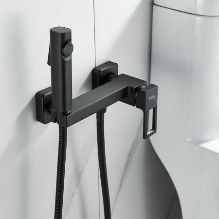 Гигиенический душ со смесителем Raffine F0596H-1, черный