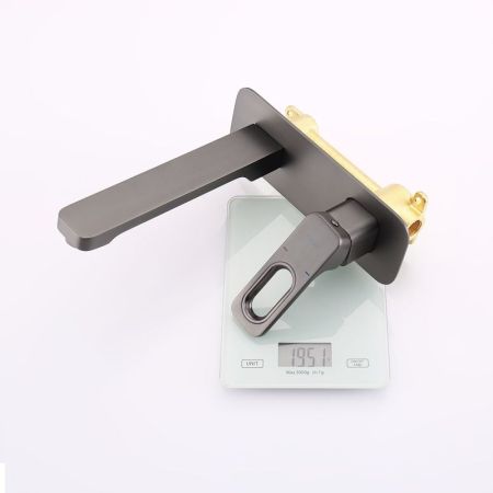 Смеситель для раковины встраиваемый Raglo R51.11.09, графит