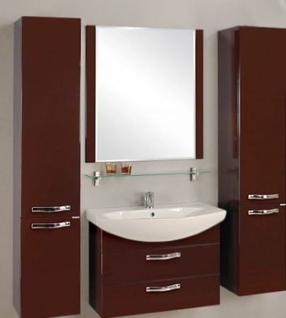 Тумба под раковину АКВАТОН АРИЯ М 76 1A140801AA010 (подвесная, белый глянец), шт, артикул 1A140801AA010