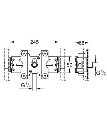 Выход для шланга душа GROHE Rapid Pro (39035000)