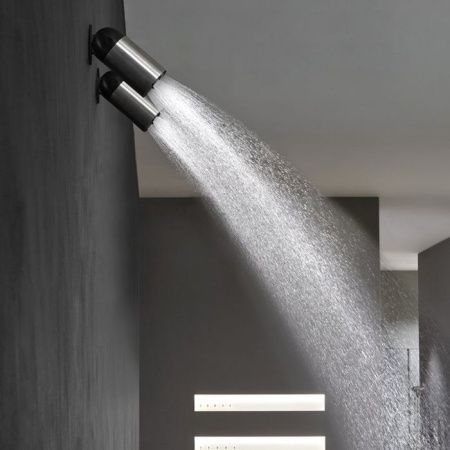 ANTONIO LUPI AZIMUT Верхний душ Ø80 мм., настенный или потолочный, поворотный, матовая нержавеющая сталь