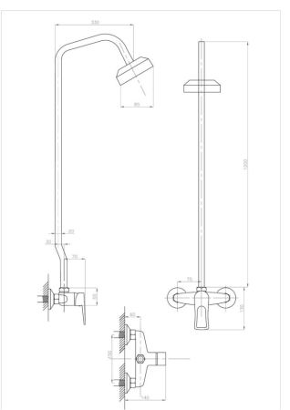Душевая система ПСМ-Профсан Душ (PSM-510-017) тип См-ВДшОРНТрА, артикул PSM-510-017