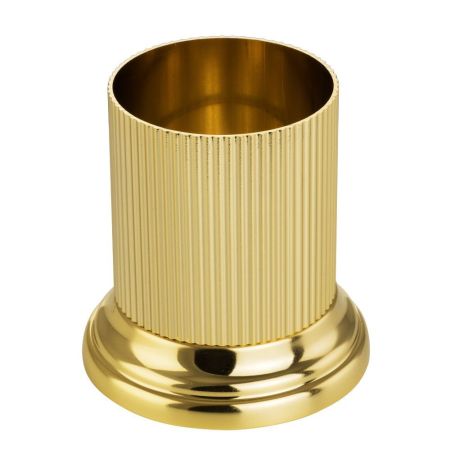 FORTUNA Держатель настольный средний для стекла стакана, дозатора жидкого мыла, золото, артикул 27930