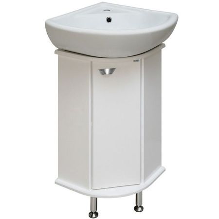 Тумба под раковину Runo Браво 40 4620750022457 угловая Белая