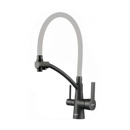 Смеситель для кухни с подключением к фильтру Savol S-L1805H-04, черный