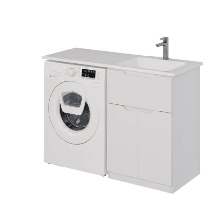 Тумба с раковиной напольная Dreja Vega 60 см, белый, артикул 99-0450-com