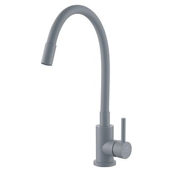 Смеситель для кухни с гибким изливом FASHUN A54101N-12A, серый