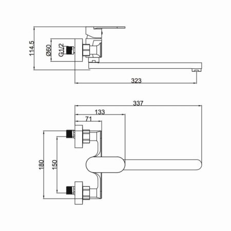 Смеситель для кухни FASHUN A4685, хром, артикул A4685