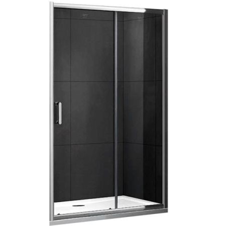 Душевая дверь в нишу Gemy S30191F 160 профиль Хром стекло прозрачное