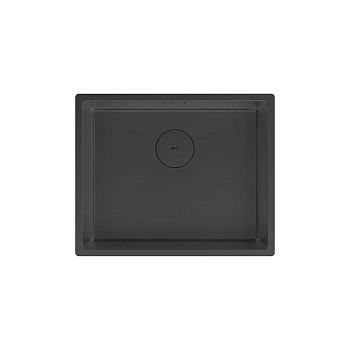 Кухонная мойка Lemark OLANGA 540 прямоугольная из нержавеющей стали цвет: чёрный матовый (9932128)