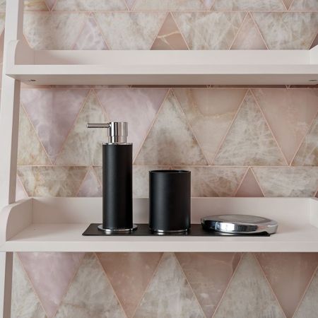 ADJ Диспенсер для жидкого мыла, D7xH19(L0,15) см., цвет: черный/хром, артикул 4980.01/03