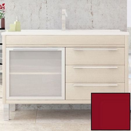 Тумба с раковиной SanVit Новелла Lux 75 knoveln075 в цвете Ral Красный глянец