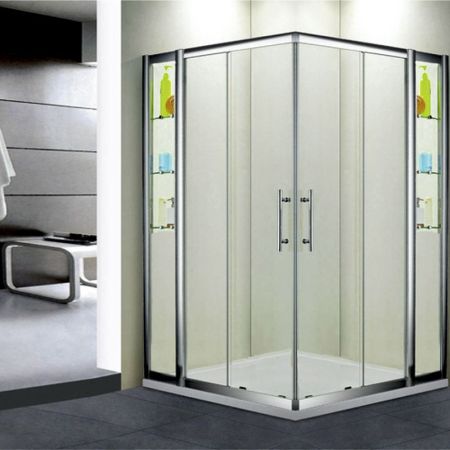 Душевой уголок RGW Hotel HO-312 130x130 профиль Хром стекло прозрачное, артикул 030631233-11