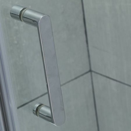 Душевая дверь в нишу Orange E02-130TCR 130 профиль Хром стекло прозрачное