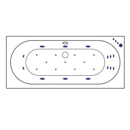 Ванна EXCELLENT Oceana 180x80 "ULTRA" (золото), артикул WAEX.OCE18.ULTRA.GL