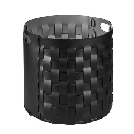 Colombo Adj Круглая корзина Bottega, D40H40 см, цвет: черный/серый, артикул BADJ1050-0103