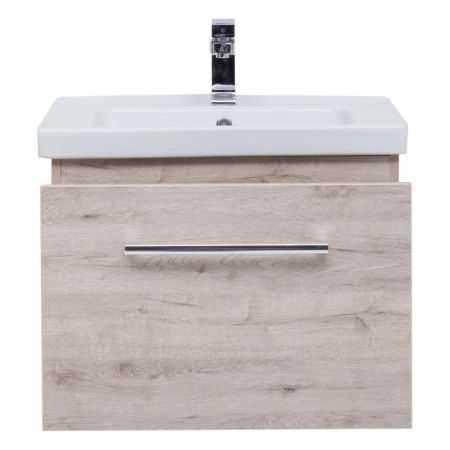 Тумба с раковиной подвесная Dreja Big Inn 65 см, дуб кантри, артикул 77-0202D-com