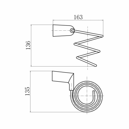 Держатель фена FASHUN A1828-17, графит