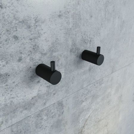 Комплект одинарных крючков IDDIS Petite, сплав металлов, черный матовый (PET2SB3i41), артикул PET2SB3i41