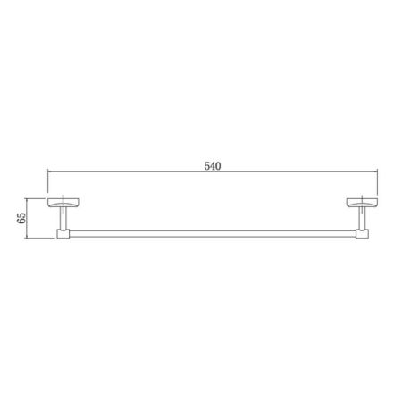 Полотенцедержатель FASHUN A1601, хром, артикул A1601
