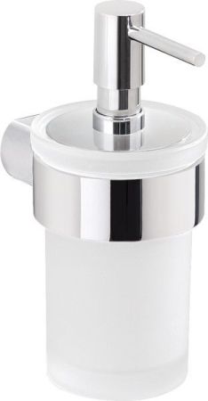 Gedy Pirenei, настенный стеклянный дозатор с пластиковой помпой, цвет хром, артикул PI81(13)