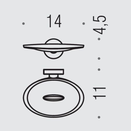 Colombo Plus Мыльница подвесная, цвет: PVD Vintage, артикул W4901.VL