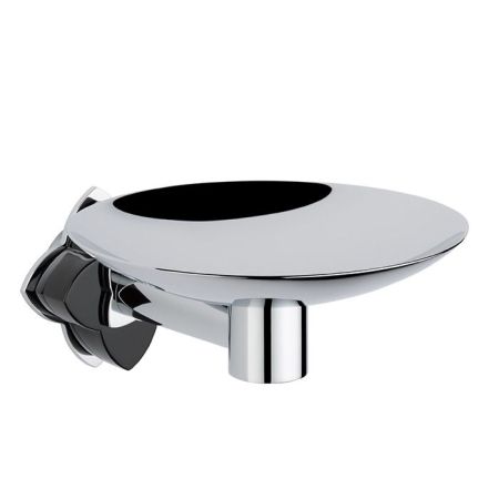 THG PETALE DE CRISTAL NOIR Мыльница металлическая ø150 мм., подвесная, цвет хром, артикул U6D-A02-546GM