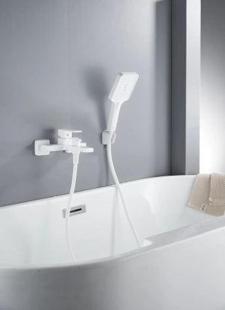 Смеситель для ванны Knotlor KN-22/WY, белый