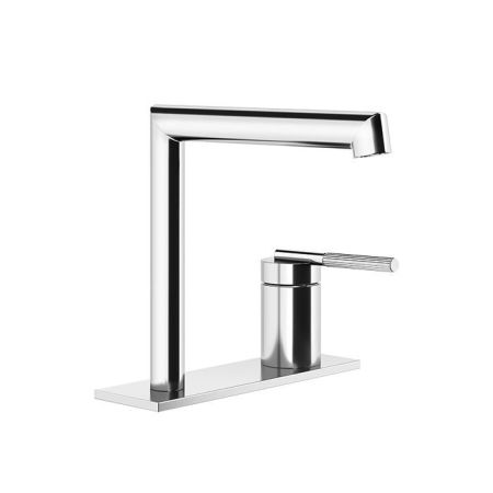 Gessi Ingranaggio Смеситель для раковины без донного клапана, с соединительными шлангами, цвет: хром, артикул 63515#031