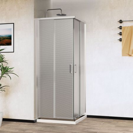 Душевые уголки Vincea Душевой уголок City VSS-5CT900MT, 900*900, хром, стекло текстурное,