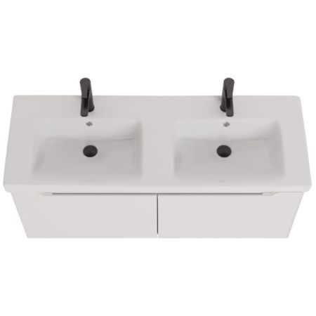 Тумба под раковину подвесная Dreja W 125 см, белый, артикул 99.9400