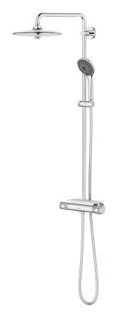 Душевая система GROHE Vitalio Joy 260 с термостатом для душа, с полочкой, хром (26403002)