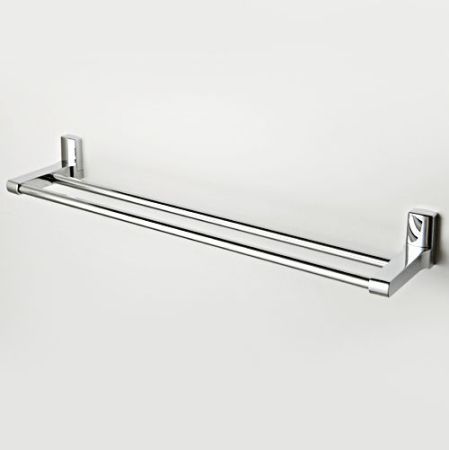 Полотенцедержатель WasserKRAFT Leine K-5040 двойной Хром, артикул K-5040