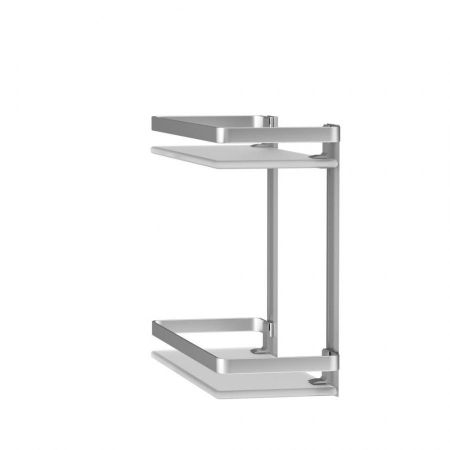 A7455200 Sense L Полка двухуровневая стеклянная, алюминий