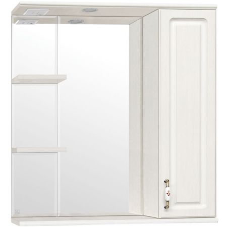 Зеркальный шкаф Style Line Олеандр-2 75/С, белый Зеркальный шкаф Style Line Олеандр-2 75/С, белый