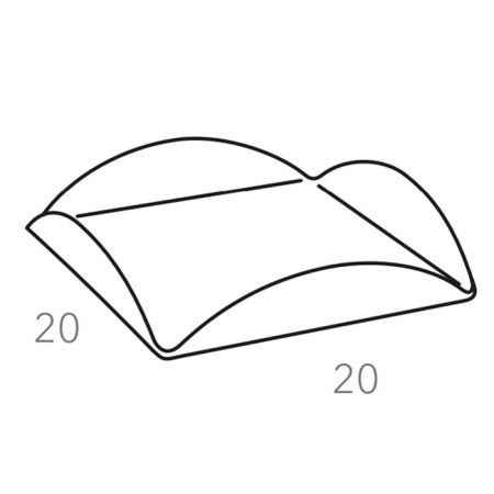 ADJ Подставка для сервировки, 20x20 см., цвет: оливковый/горчичный