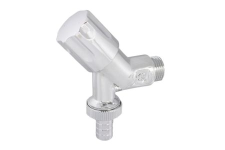 Schlosser, наклонный вентиль с дизайнерской рукояткой, подключение  1/2", цвет хром